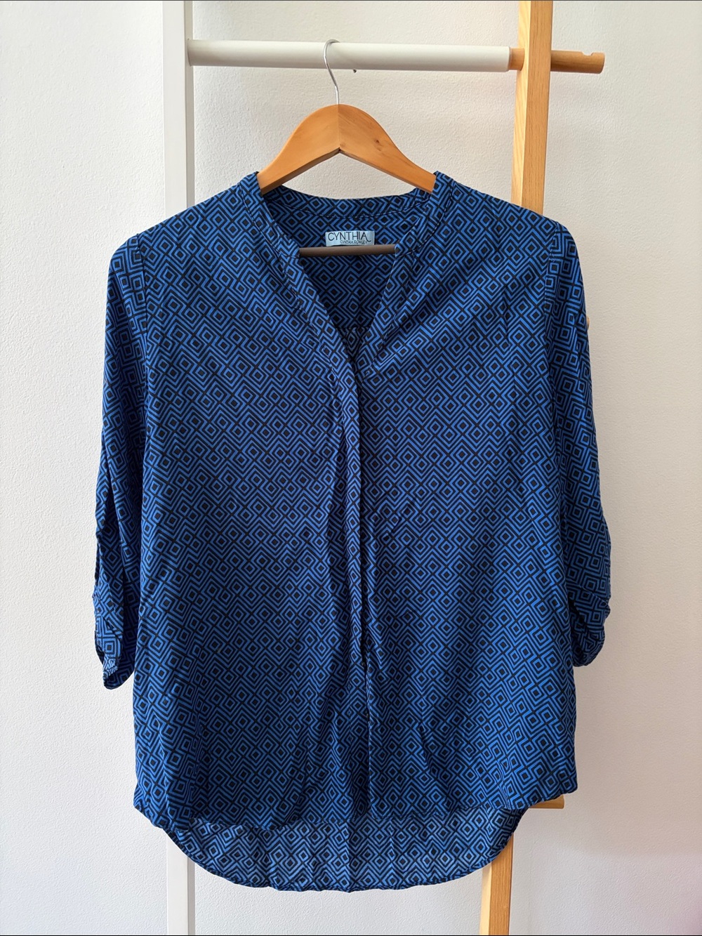 Women’s Cynthia Rowley Blue Geometric Tunic